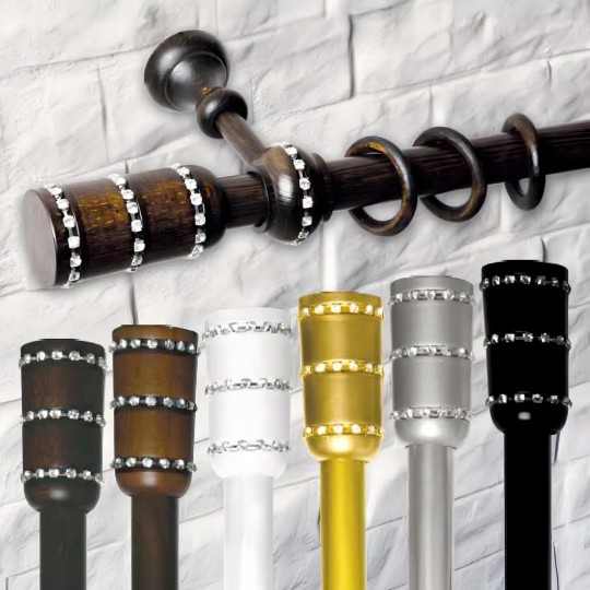 Taşlı Silindir Başlık Kuvars Ahşap Rustik
